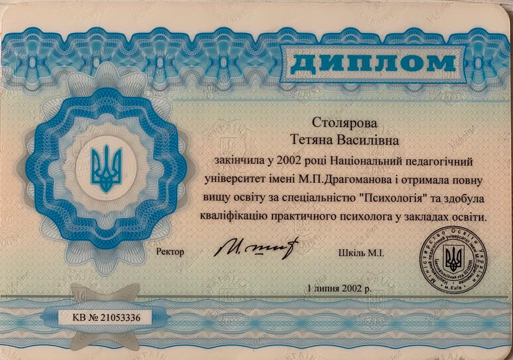 Практикующий психолог Татья Люш Практикующий психолог Татья Люш