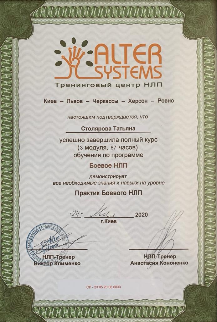 Практикующий психолог Татья Люш Практикующий психолог Татья Люш